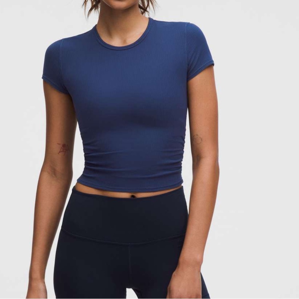 Lululemon All It Takes Back-Twist Ribbed Short-Sleeve Shirt